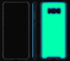 Navy Blue / Neon Green <br>Samsung S8 PLUS - Glow Gel case combo