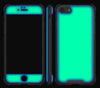 Mint / Neon Orange <br>iPhone 7/8 - Glow Gel case combo