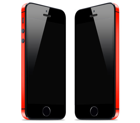 Neon Red <br>Bumper Rim Skin - iPhone SE