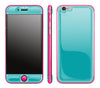 Teal / Neon Pink <br>iPhone 6/6s - Glow Gel Combo