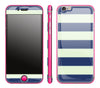 Nautical Striped / Neon Pink <br>iPhone 6/6s - Glow Gel Combo