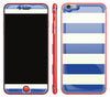Nautical Striped / Neon Red <br>iPhone 6/6s Plus - Glow Gel Combo