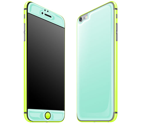 Mint / Neon Yellow <br>iPhone 6/6s Plus - Glow Gel Combo