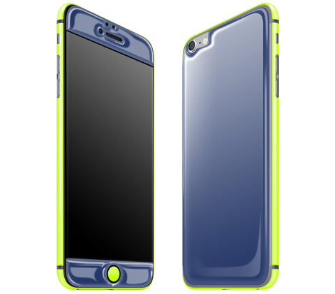 Navy Blue / Neon Yellow <br>iPhone 6/6s Plus - Glow Gel Combo