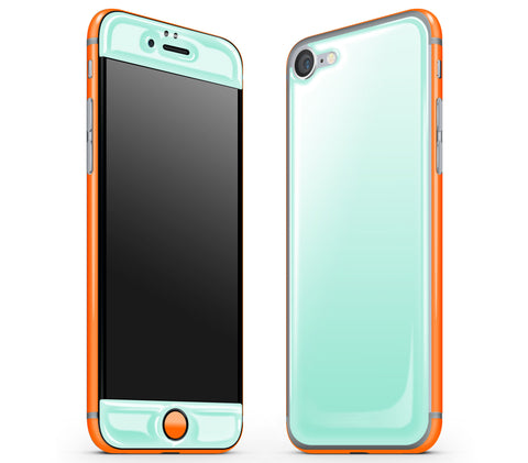 Mint / Neon Orange <br>iPhone 7/8 - Glow Gel Combo