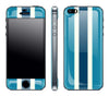 Blue Striped <br>iPhone 5s - Glow Gel Skin