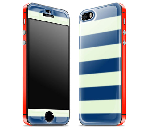 Nautical Striped / Red <br>iPhone 5s - Glow Gel Combo