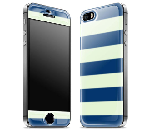 Nautical Navy Striped <br>iPhone 5s - Glow Gel Skin