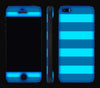 Nautical Striped / Neon Pink <br>iPhone SE - Glow Gel Combo