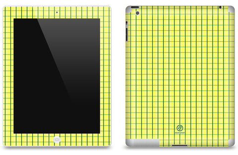 Yellow & Green Plaid <br>Matte Skin - iPad 2 & 3