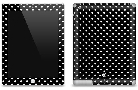 Black Polka Dot <br>Matte Skin - iPad 2 & 3