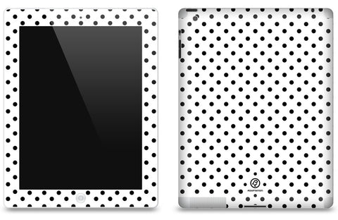 White Polka Dots <br>Matte Skin - iPad 2 & 3