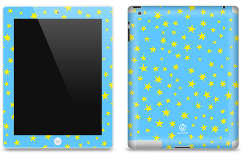 Stars Bright Blue <br>Matte Skin - iPad 2 & 3