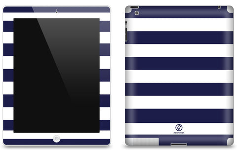 Navy Striped <br>Matte Skin - iPad 2 & 3