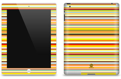 Thin Multi Striped <br>Matte Skin - iPad 2 & 3