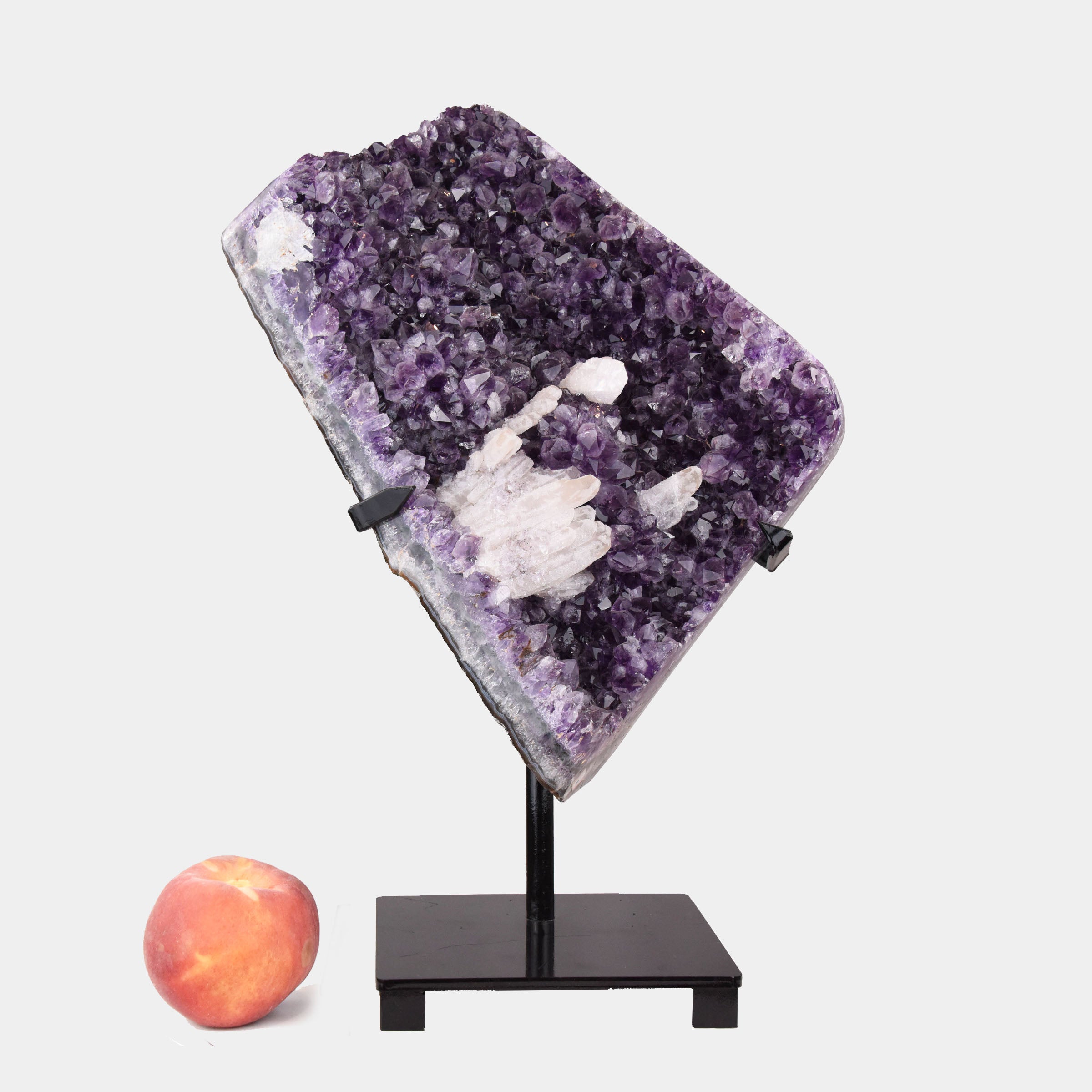 Brazilian Amethyst with Calcite