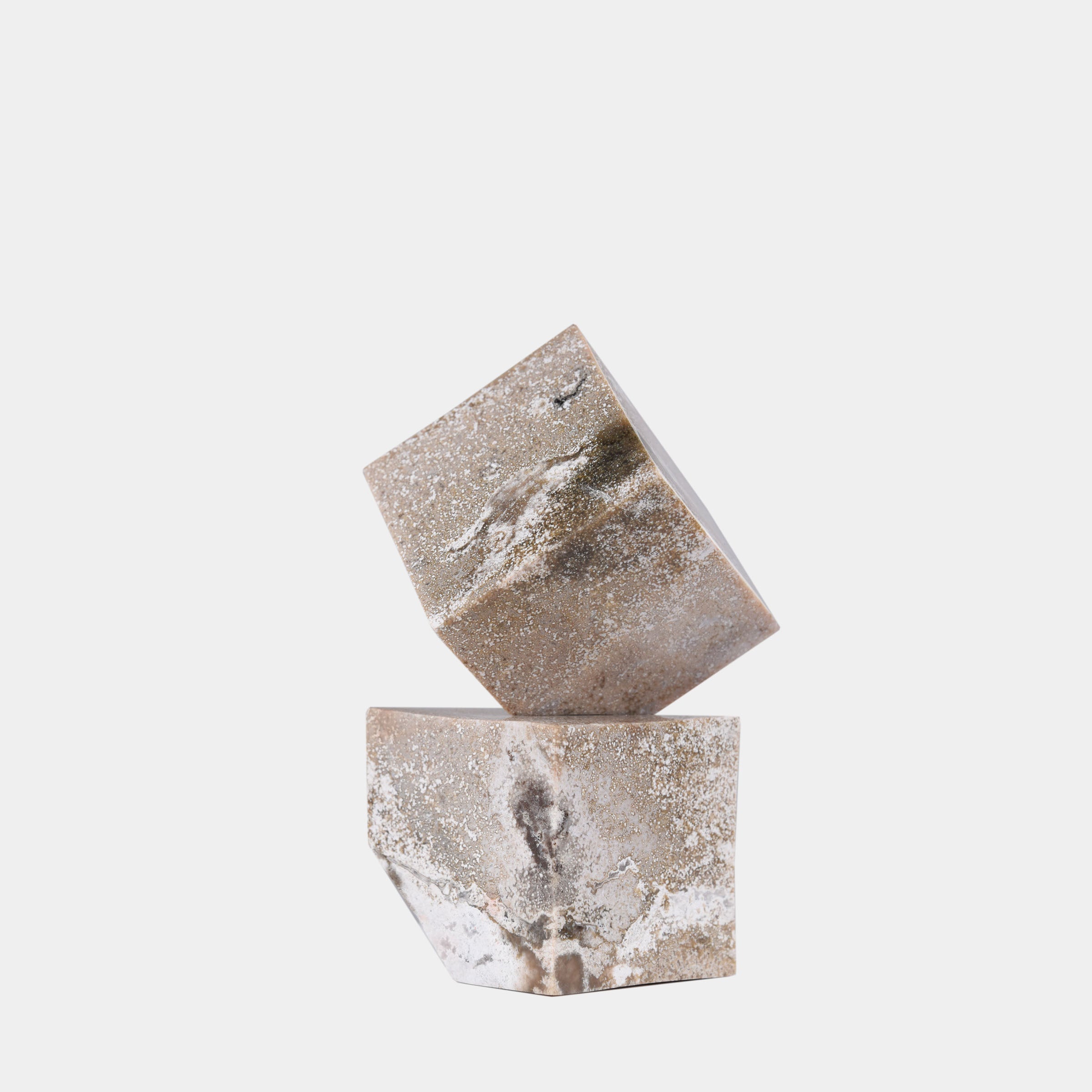 Verona Taupe Marble Cube Set