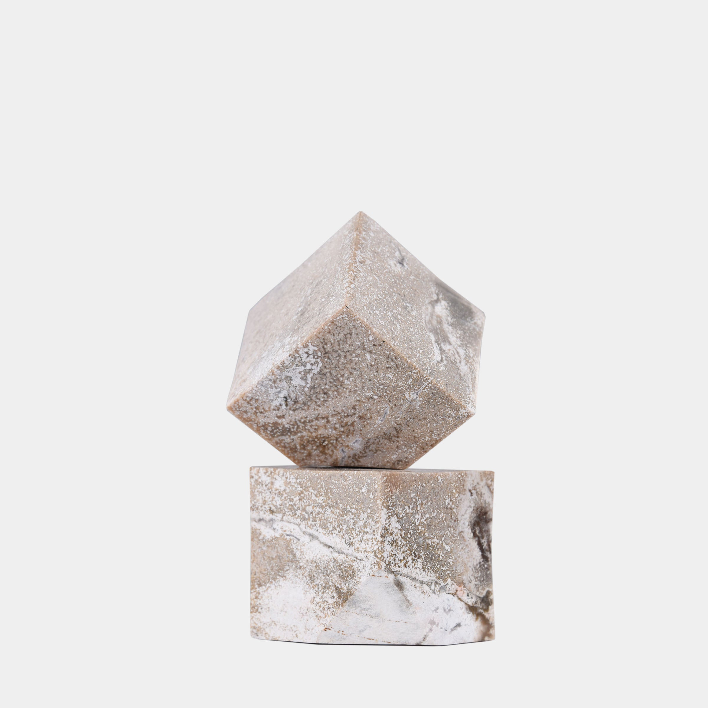 Verona Taupe Marble Cube Set