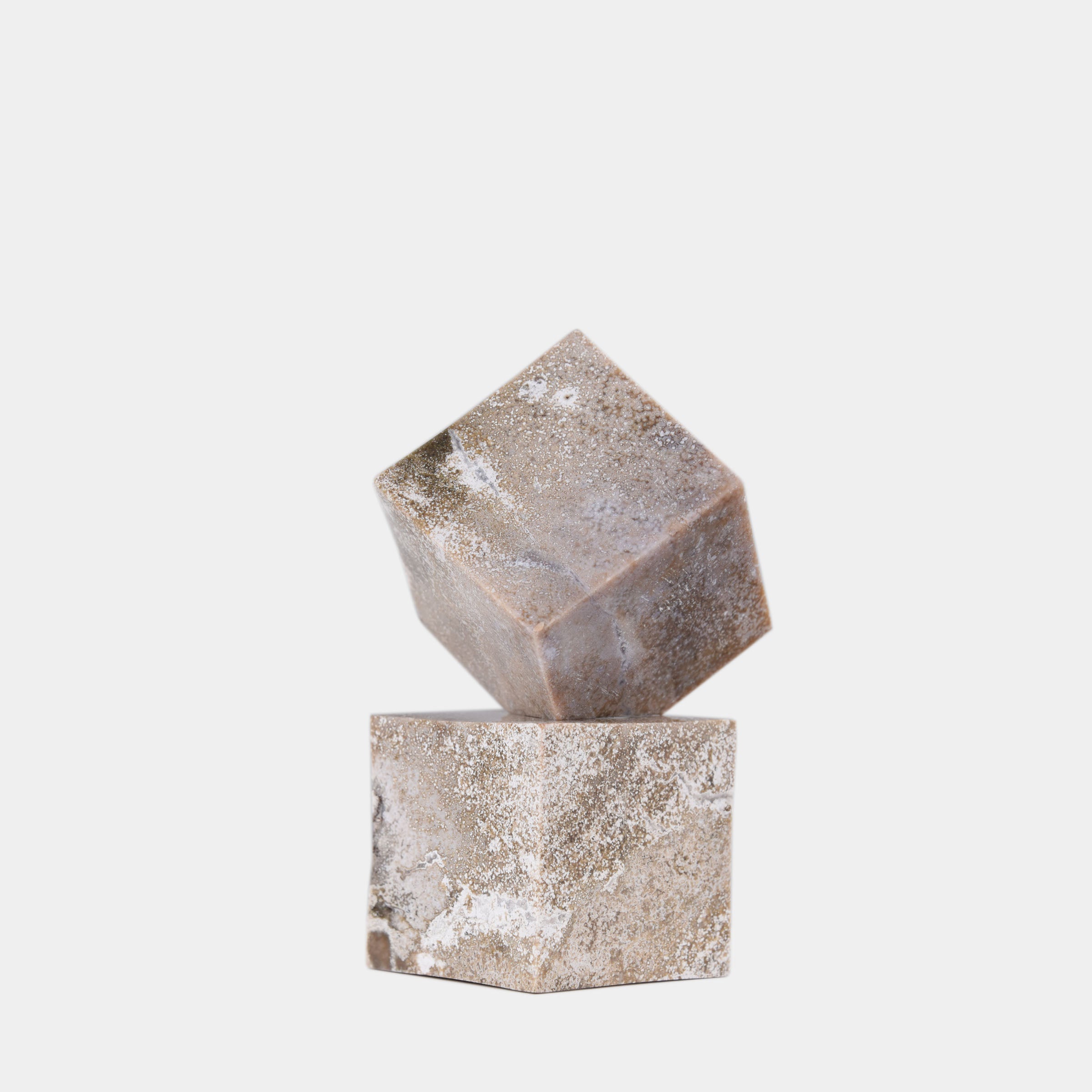 Verona Taupe Marble Cube Set