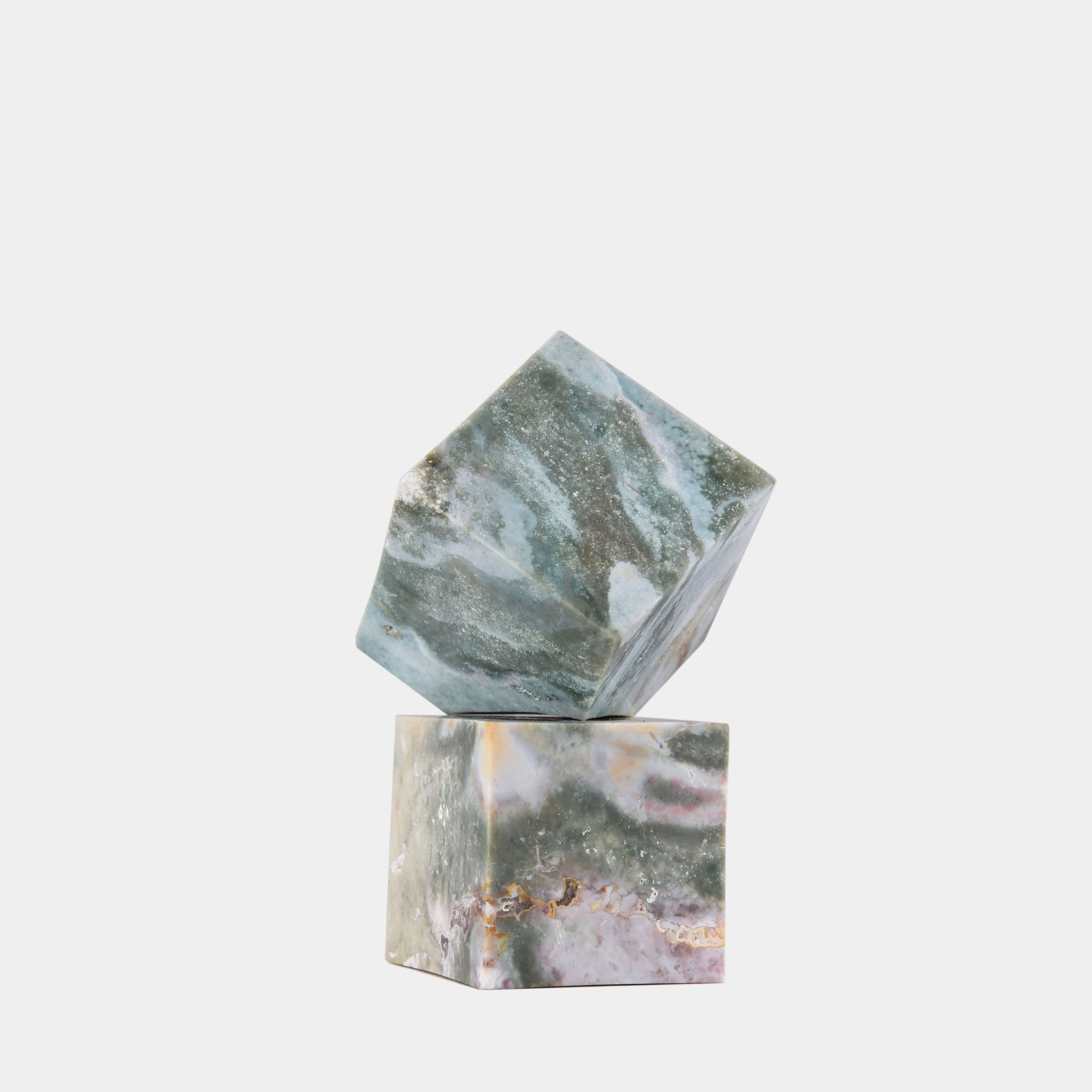 Sage Verde Marble Cube Set