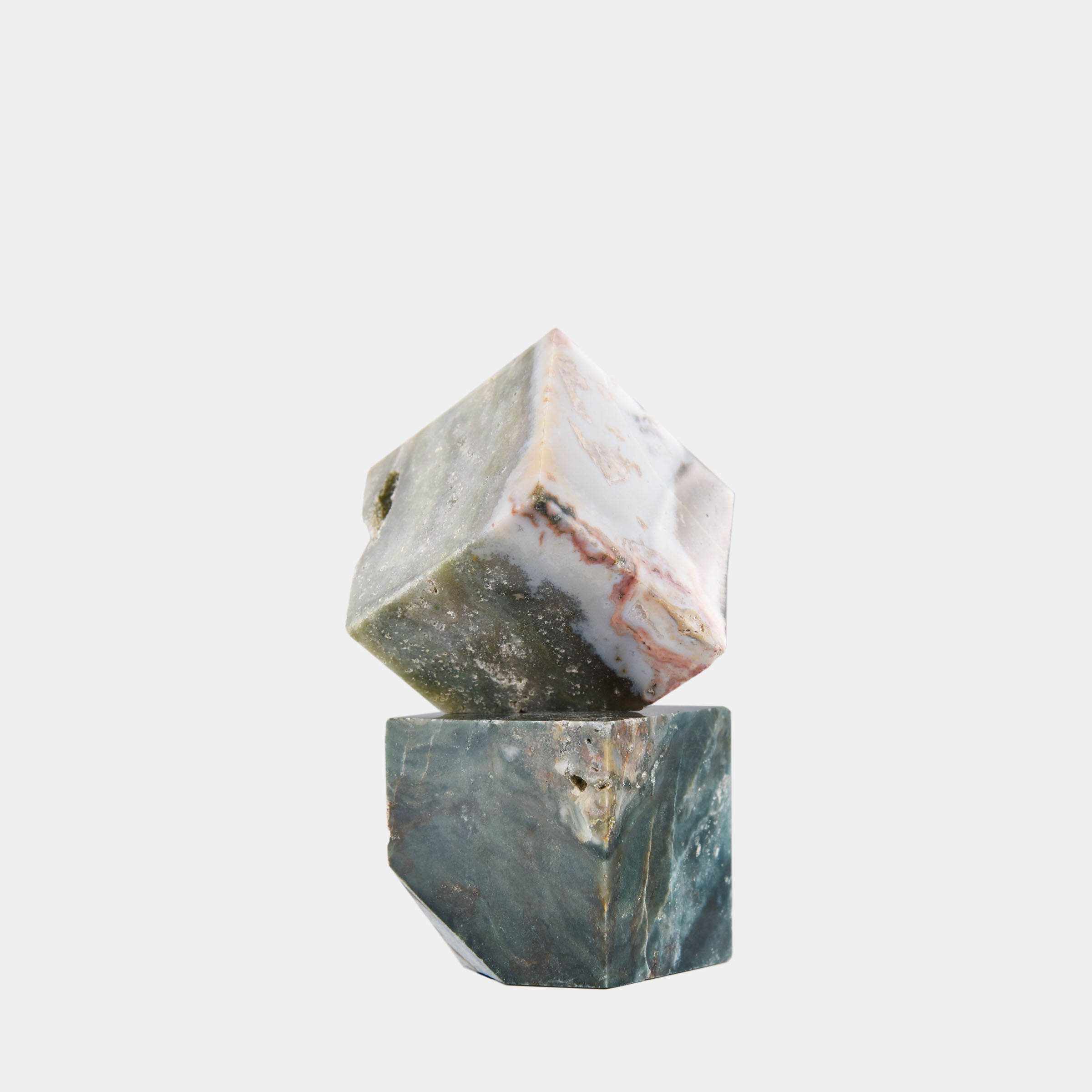 Aurora Verde Marble Cube Set