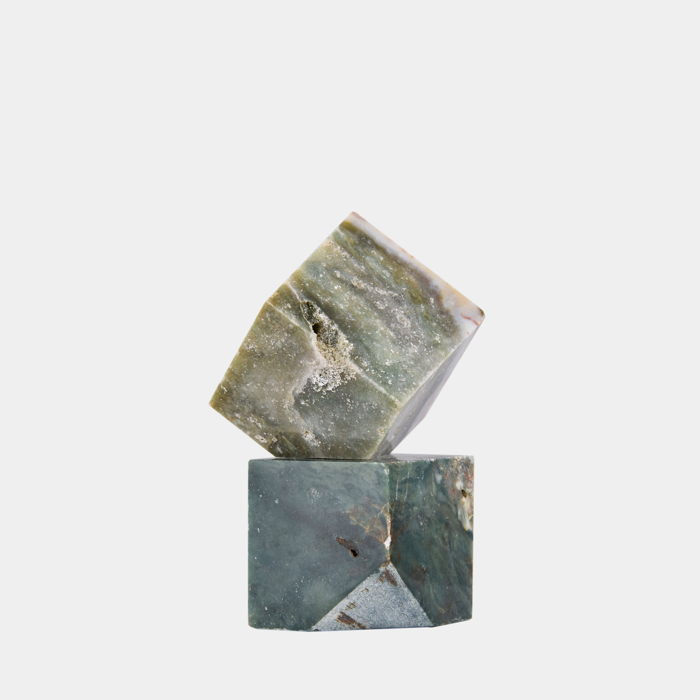 Aurora Verde Marble Cube Set