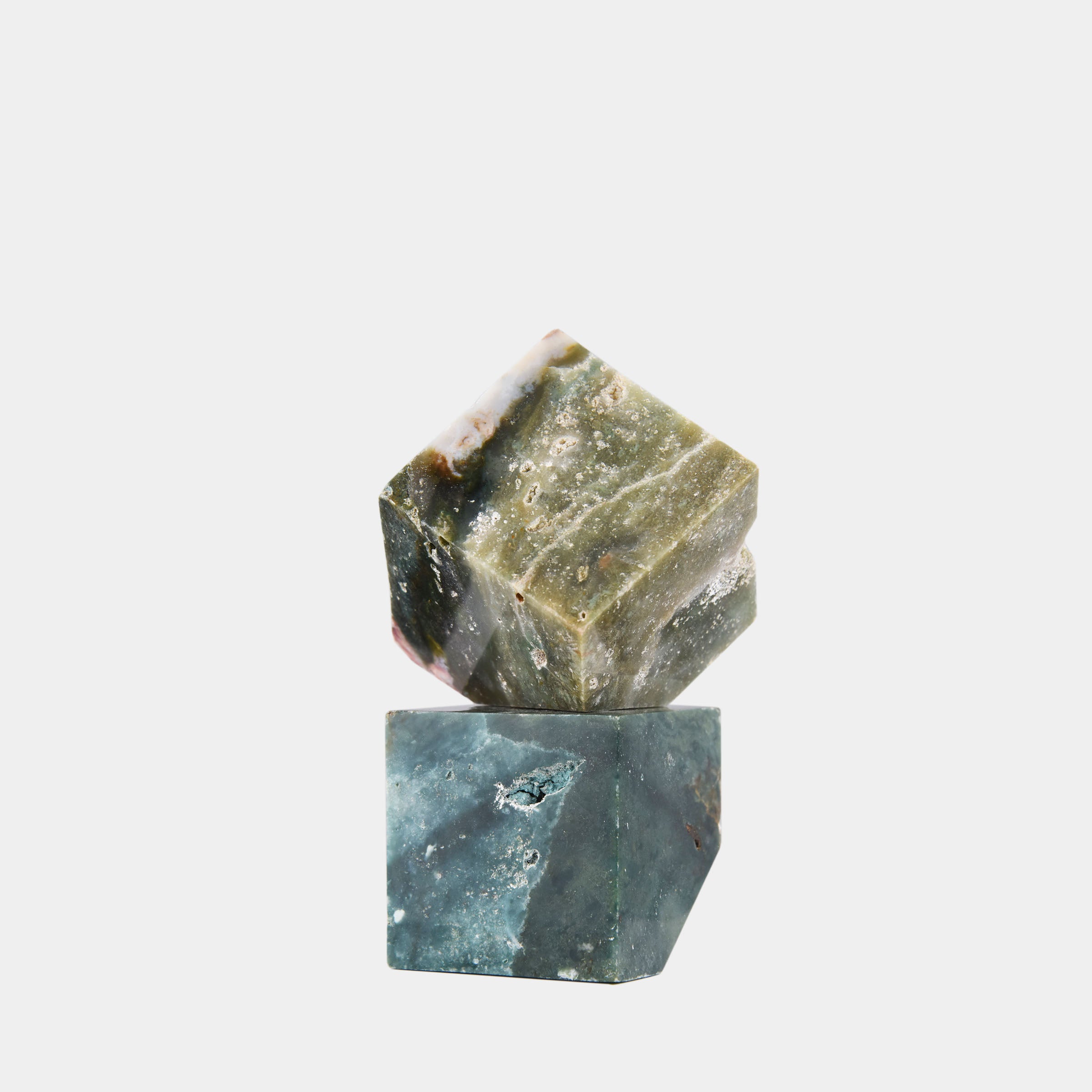 Aurora Verde Marble Cube Set