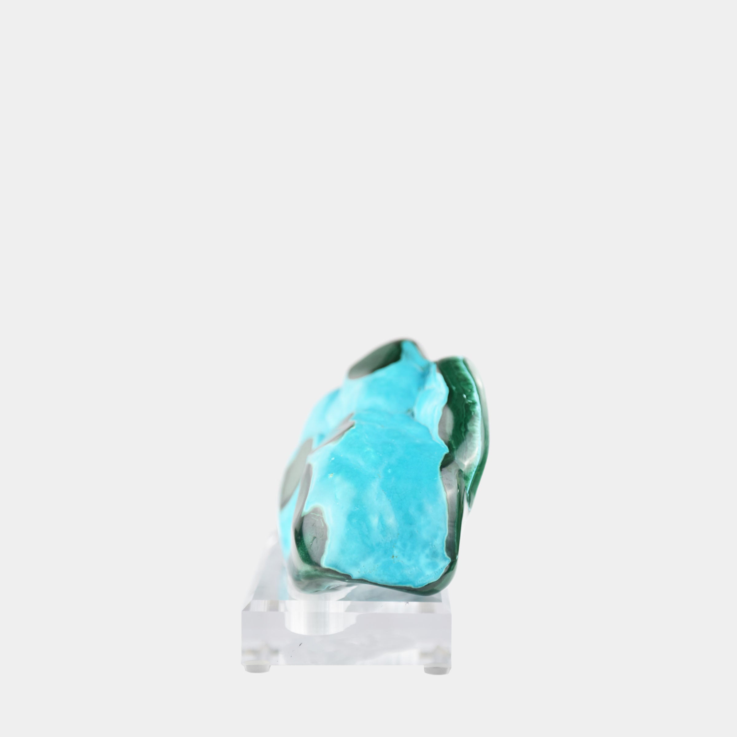 Polished Malachite & Chrysocolla Freeform