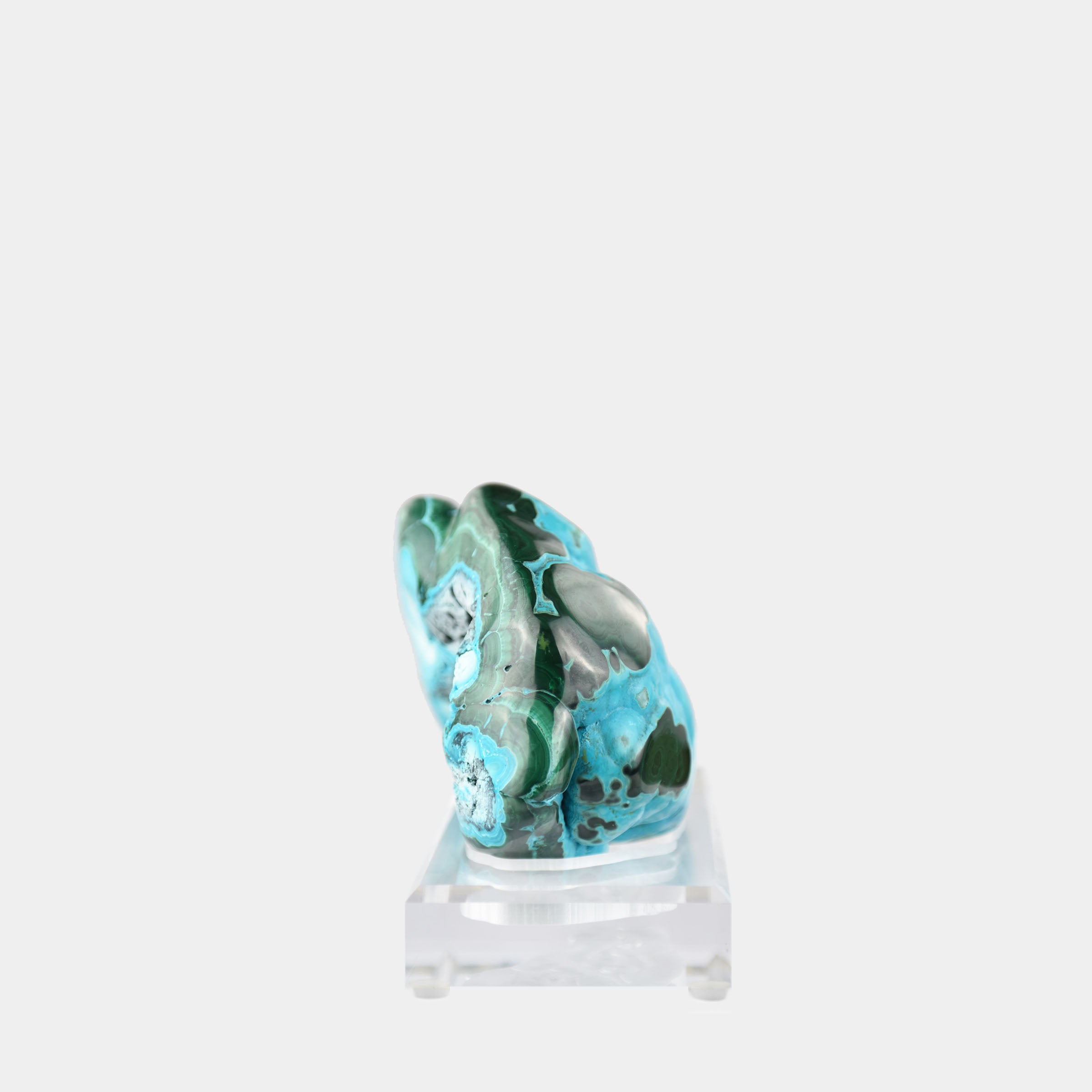 Polished Malachite & Chrysocolla Freeform