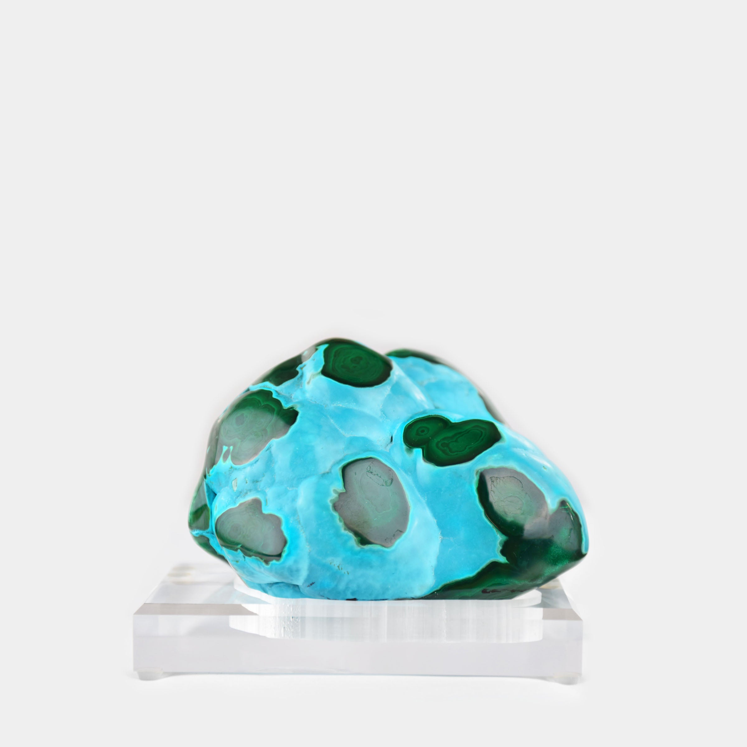 Polished Malachite & Chrysocolla Freeform