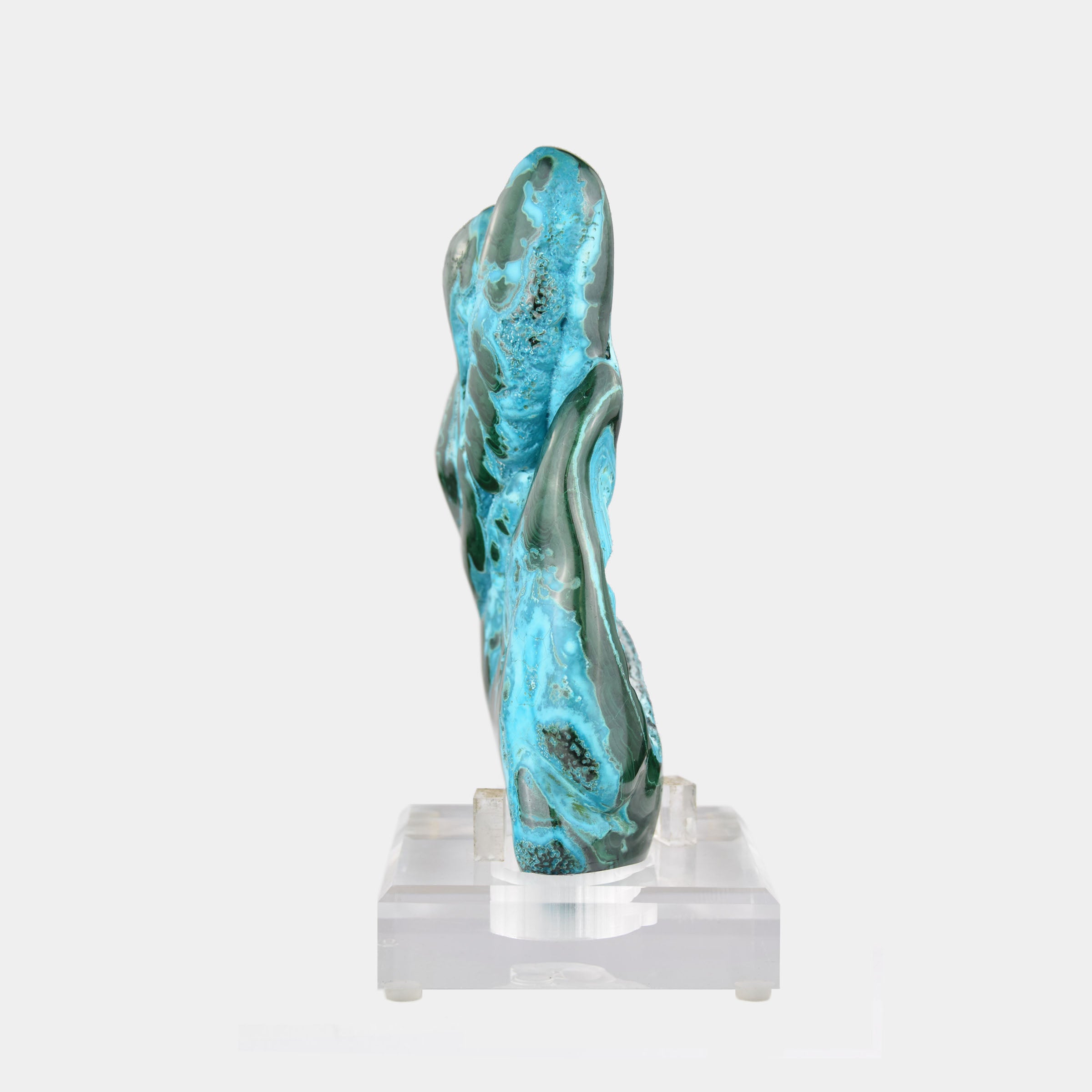 Polished Malachite & Chrysocolla Freeform
