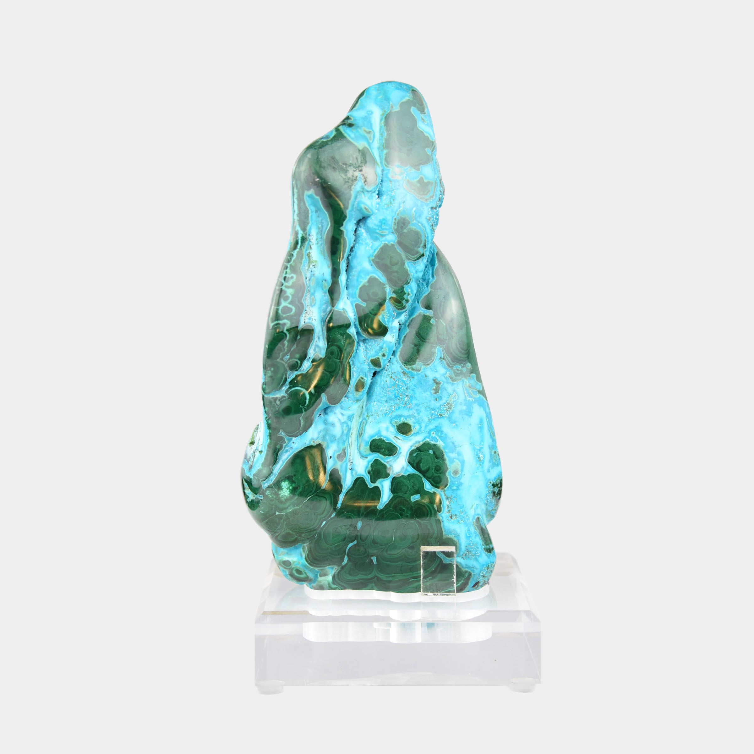 Polished Malachite & Chrysocolla Freeform