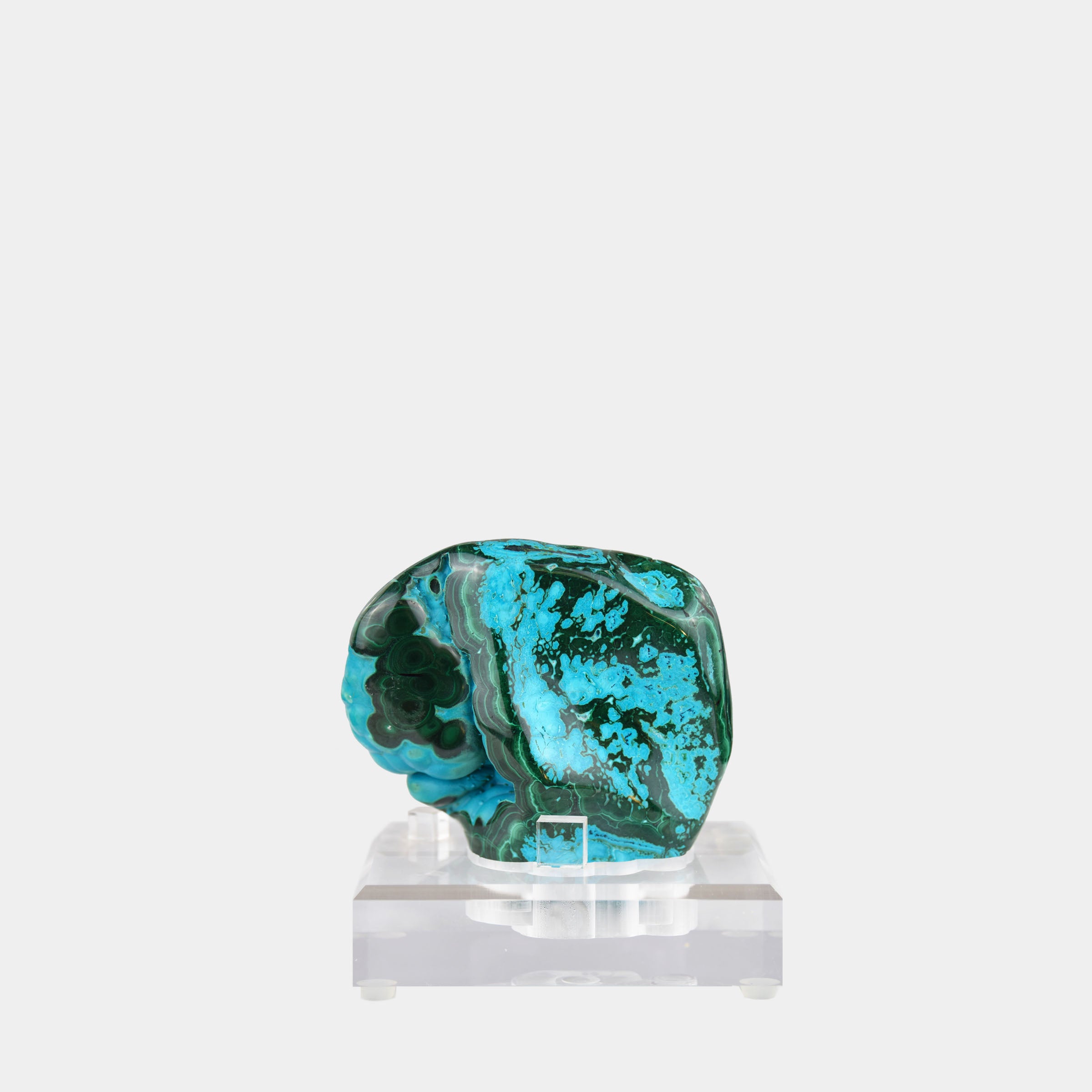 Polished Malachite & Chrysocolla Freeform