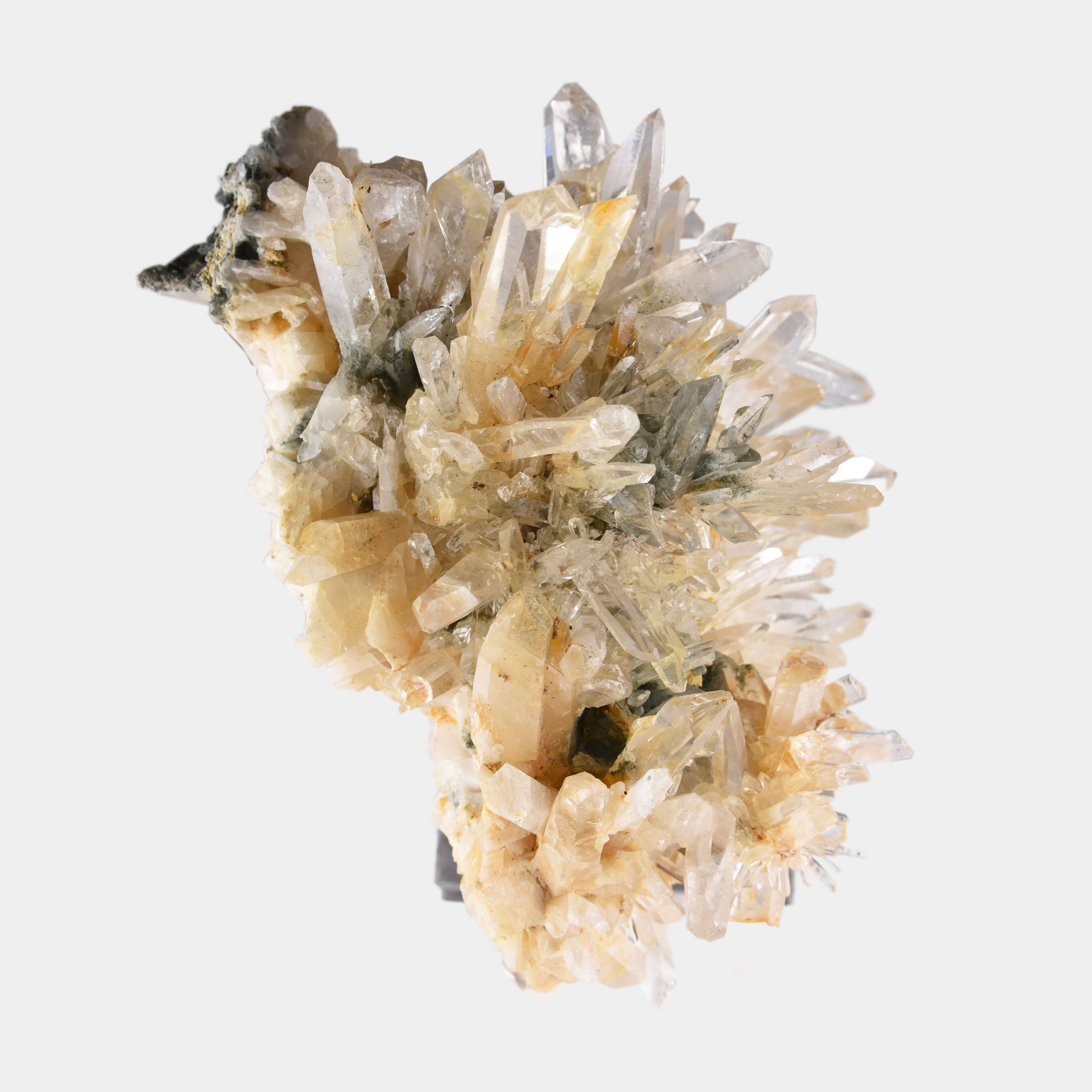 Large Colombian Quartz with Custom Steel Stand