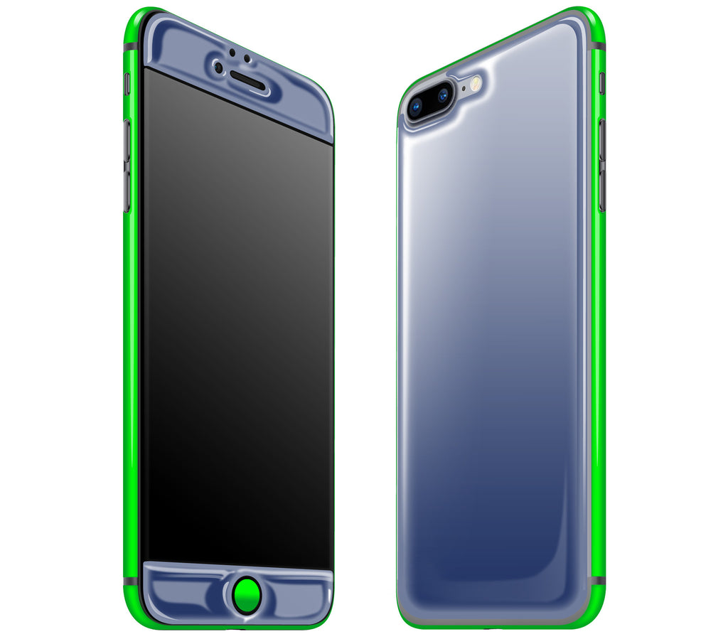 Navy Blue / Neon Green <br>iPhone 7/8 PLUS - Glow Gel Combo