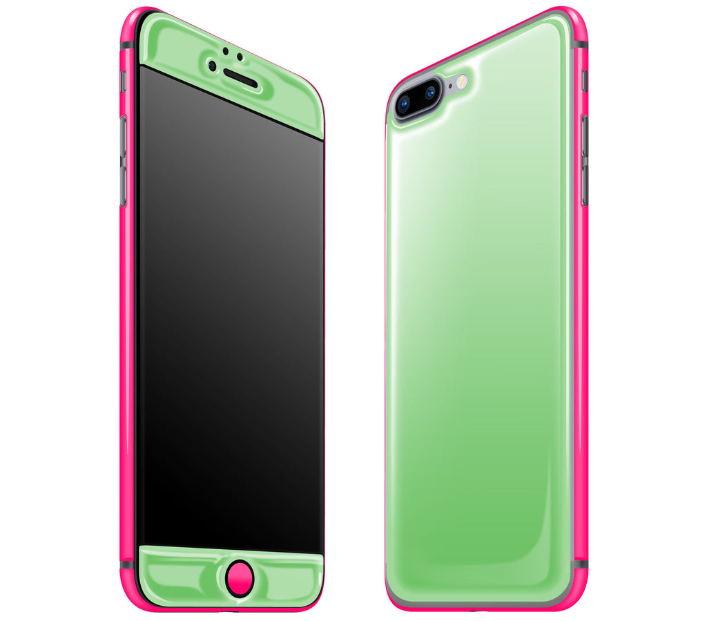 Apple Green / Neon Pink <br>iPhone 7/8 PLUS - Glow Gel Combo