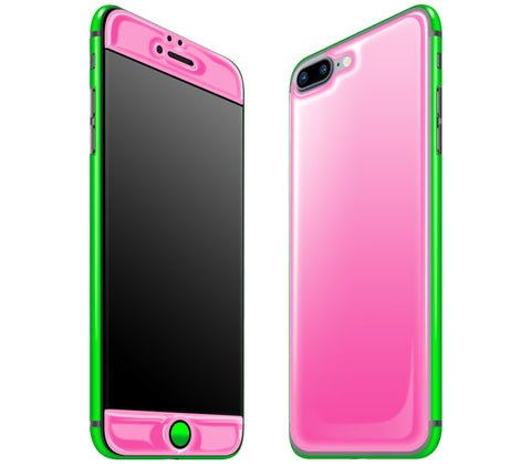 Cotton Candy / Neon Green <br>iPhone 7/8 PLUS - Glow Gel Combo