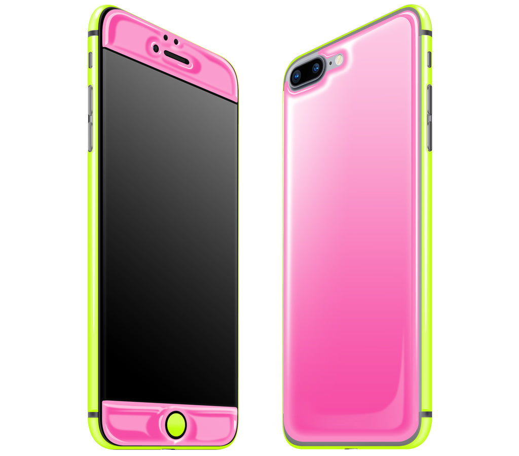 Cotton Candy / Neon Yellow <br>iPhone 7/8 PLUS - Glow Gel Combo