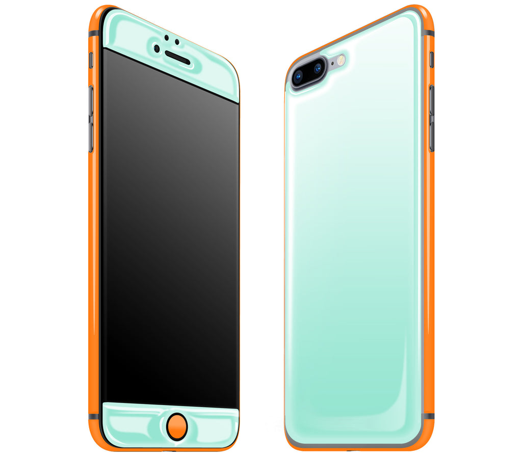 Mint / Neon Orange <br>iPhone 7/8 PLUS - Glow Gel Combo
