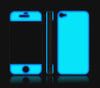 Electric Blue<br> Glow Gel skin - iPhone 4 / 4s