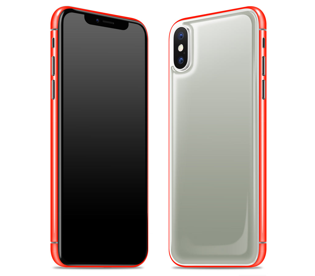 Steel Ash / Neon Red <br>iPhone X - Glow Gel Combo