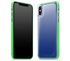 Navy / Neon Green <br>iPhone X - Glow Gel Combo