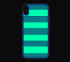 Nautical Striped / Neon Pink <br>iPhone X - Glow Gel Combo