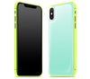 Mint / Neon Yellow <br>iPhone X - Glow Gel Combo