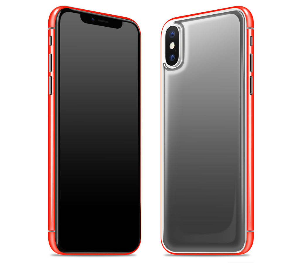 Graphite / Neon Red <br>iPhone X - Glow Gel Combo