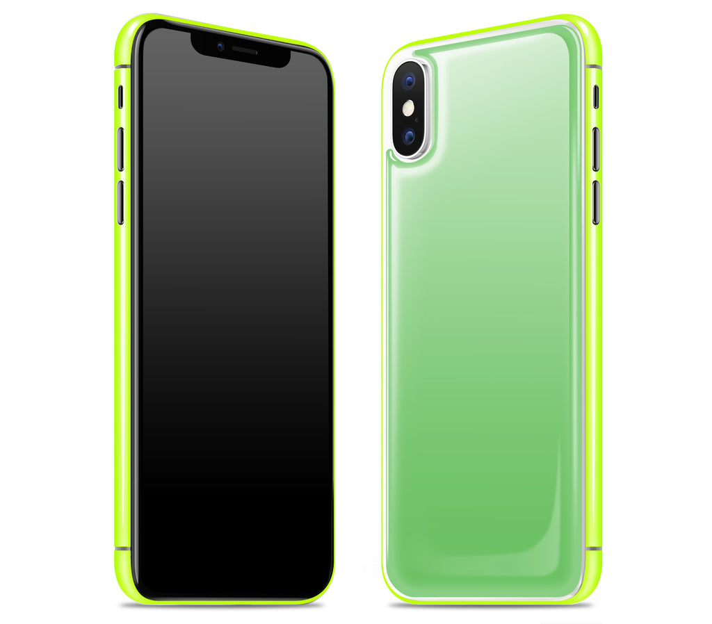 Apple Green / Neon Yellow <br>iPhone X - Glow Gel Combo