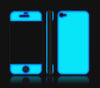 Teal / Neon Pink<br> Glow Gel skin - iPhone 4 / 4s