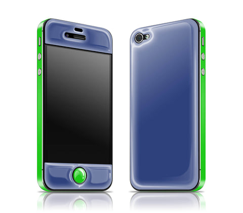 Vintage Navy / Green<br> Glow Gel skin - iPhone 4 / 4s
