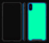 Atomic Ice / Neon Orange <br>iPhone X - Glow Gel case combo