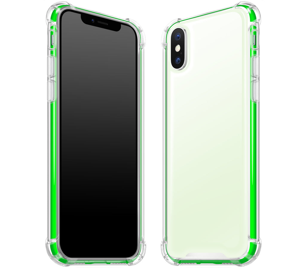Atomic Ice / Neon Green <br>iPhone X - Glow Gel case combo